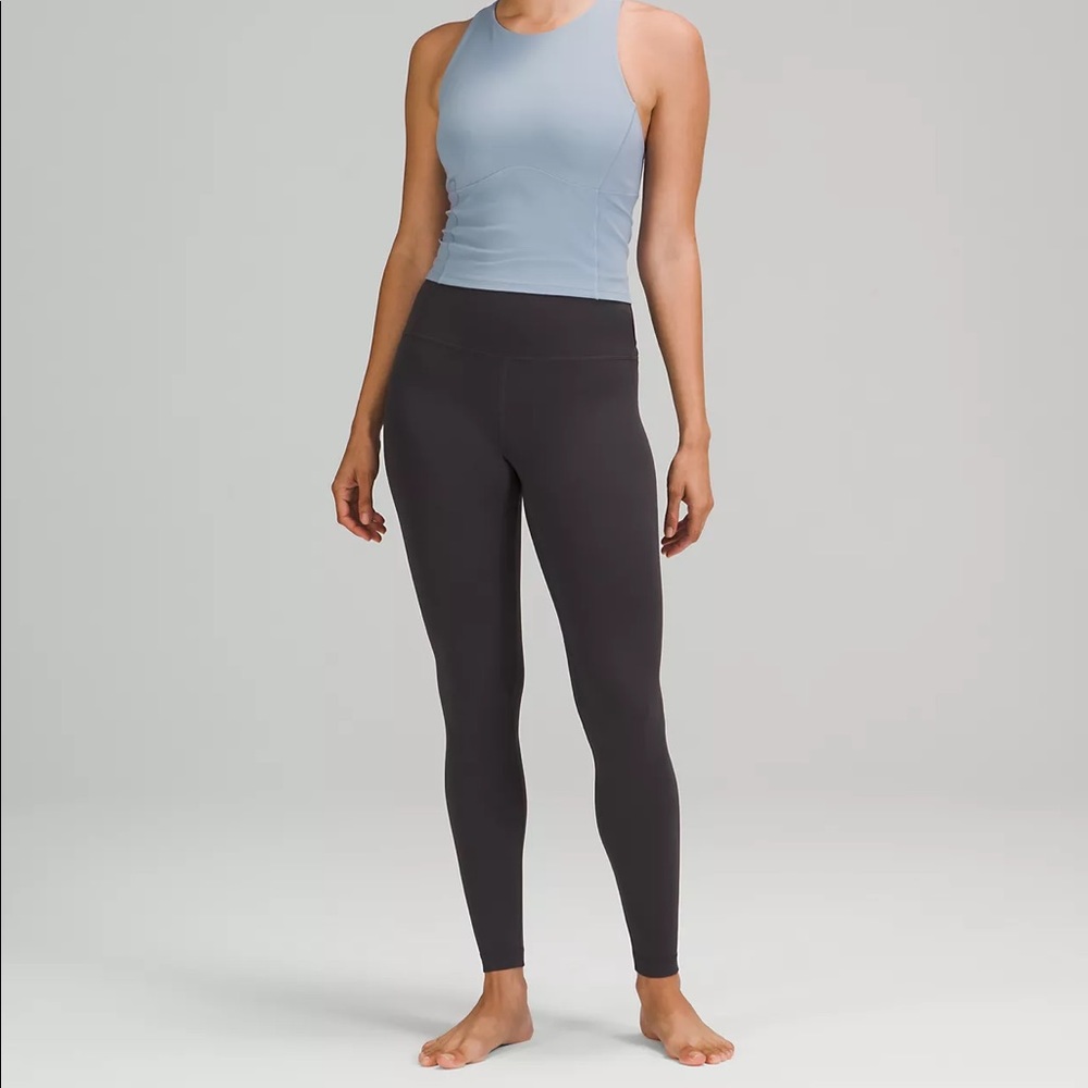 Lululemon Align High Rise Leggings 28” in Black Granite, Size 2